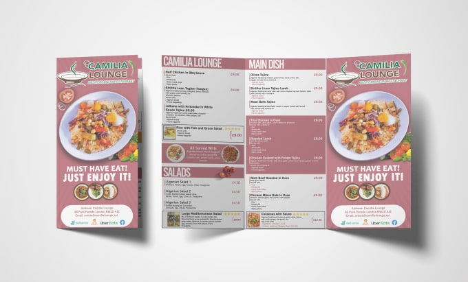 Gig Preview - Design restaurant menu, menu board, and menu card