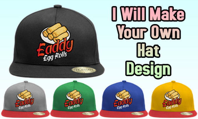 Gig Preview - Create mockup image and design for hat cap snapback