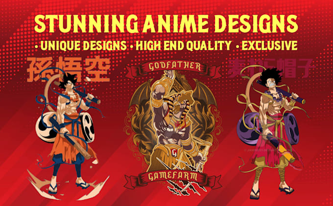 Bestseller - create stunning anime shirt design for your brand