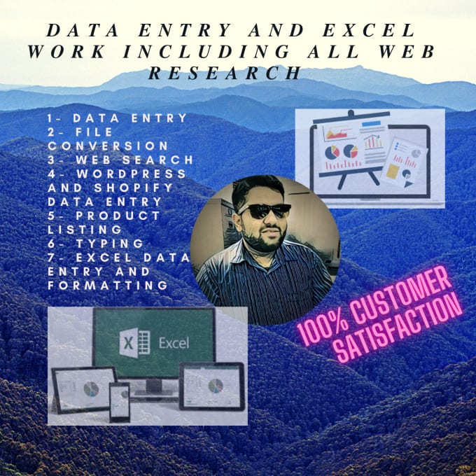 Gig Preview - Do data entry, copy paste, excel data entry, web research