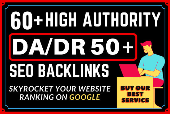 Gig Preview - Build da or DR 50 pulse high authority seo backlinks with link building service