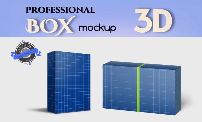 Gig Preview - Create 3d realistic box mockup so fast