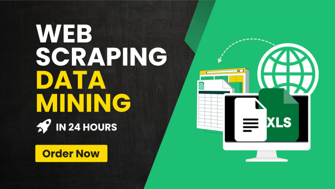 Gig Preview - Do web scraping, data mining in 24 hours from any website