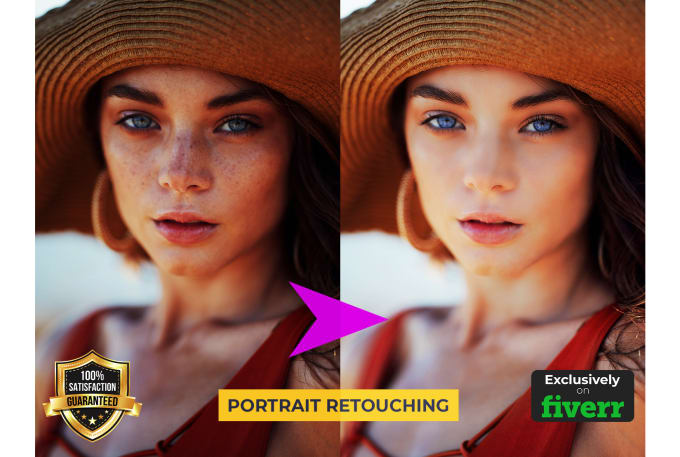 Gig Preview - Do skin, portrait, and beauty photo retouching or editing