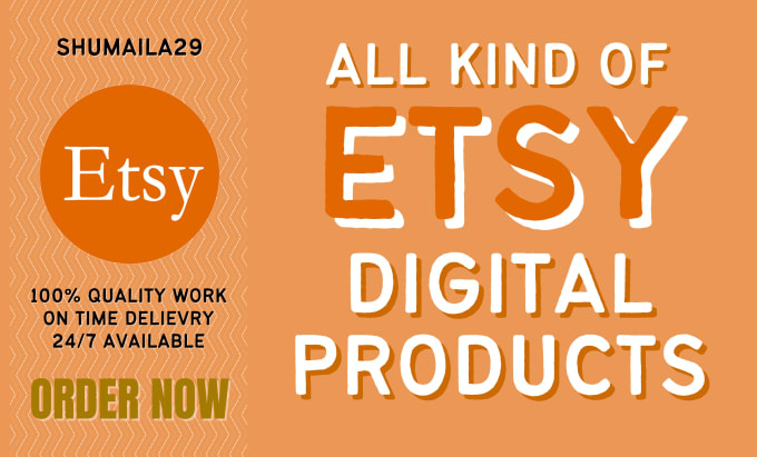 Gig Preview - Design your digital products for etsy