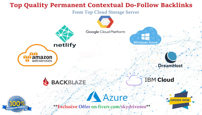 Gig Preview - Provide cloud backlinks from AWS microsoft azure google IBM