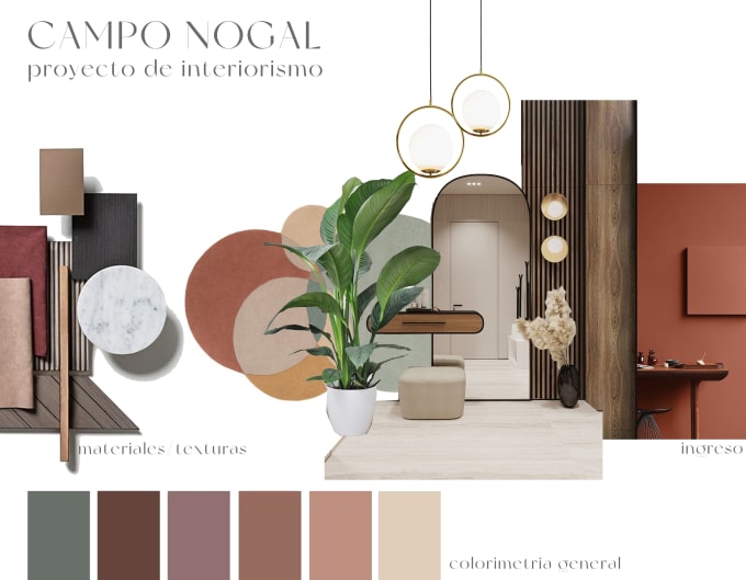 Gig Preview - Create an interior design mood board for any room