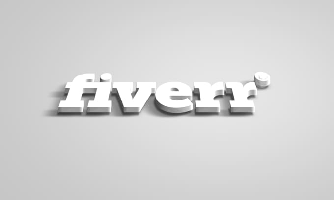 mockup 3d fiverr 3d logo Create by Octavian mockups