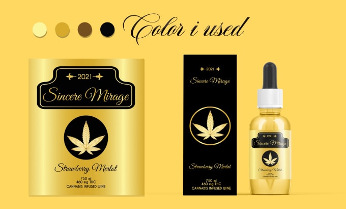 Gig Preview - Do design premium cbd label and product package