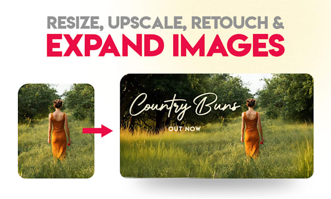 Gig Preview - Edit resize upscale and expand images, photo manipulation product images