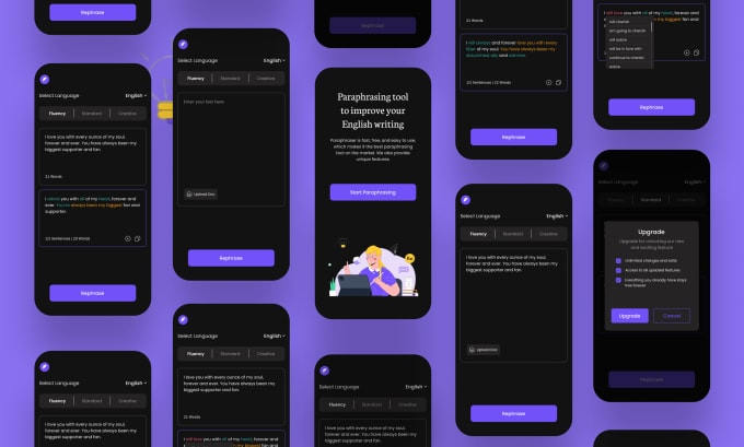 Gig Preview - Design mobile app UI UX design, wireframe design figma prototype