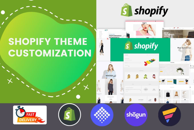 Gig Preview - Customize shopify theme and shopify store design in 24 hours