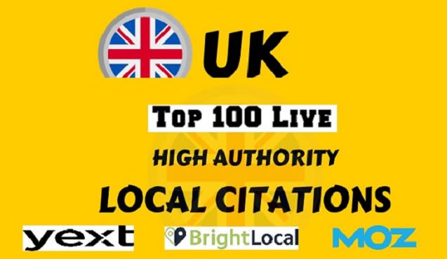 Gig Preview - Do top UK local seo citation from brightlocal yext and moz