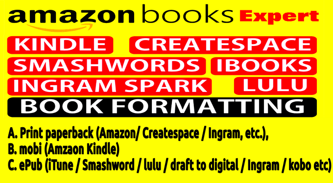 Gig Preview - Do print book formatting for KDP paperback and ingram spark, cookbook formatting