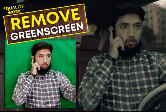 Gig Preview - Remove green screen perfectly from videos and photos