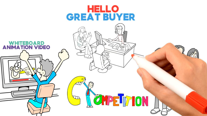 Bestseller - create doodle whiteboard animation videos with voiceover in 24 hours