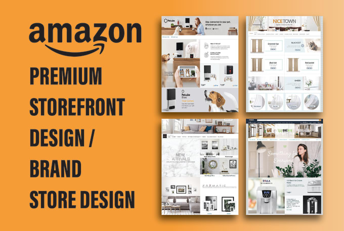 Gig Preview - Create amazon storefront design or amazon brand store