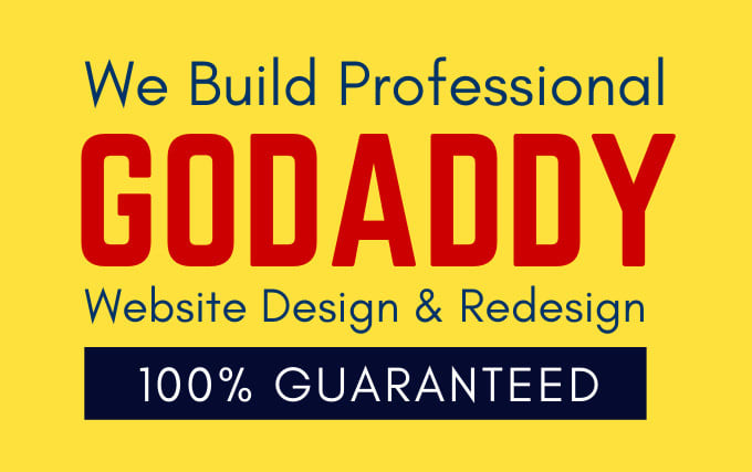 Gig Preview - Develop godaddy website design or godaddy ecommerce store