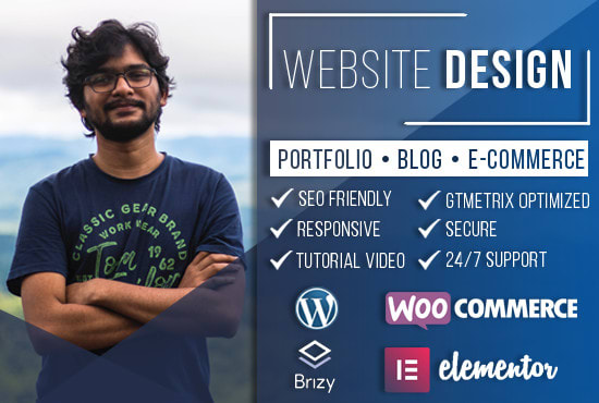 Gig Preview - Create portfolio, blog and shop website on wordpress