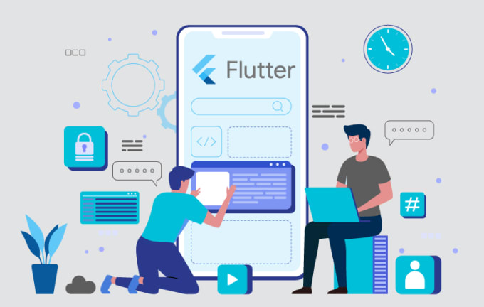 Gig Preview - Create custom mobile apps, android, and ios development with flutter