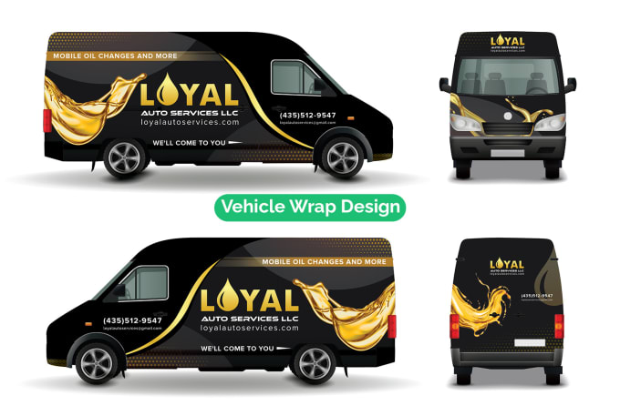 Gig Preview - Design van truck car warp design vehicle wrap design professionally