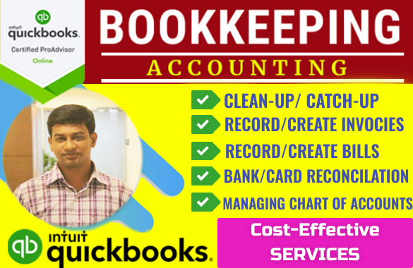 Gig Preview - Do bookkeeping in quickbooks online and accounting  at affordable price