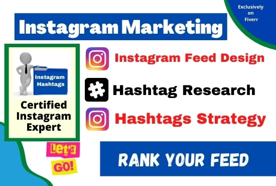 Gig Preview - Do instagram hashtags research for best instagram marketing