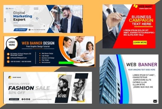 Gig Preview - Design unique web banner, ads and cover