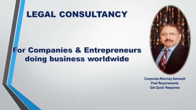 Gig Preview - Be your business legal consultant