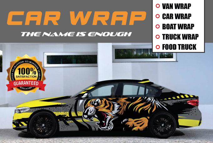 Gig Preview - Create professional car wrap design in few hours