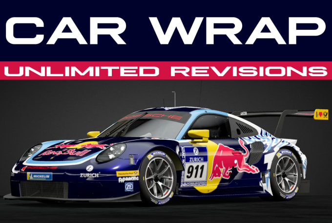 Gig Preview - Create professional racing car wrap design