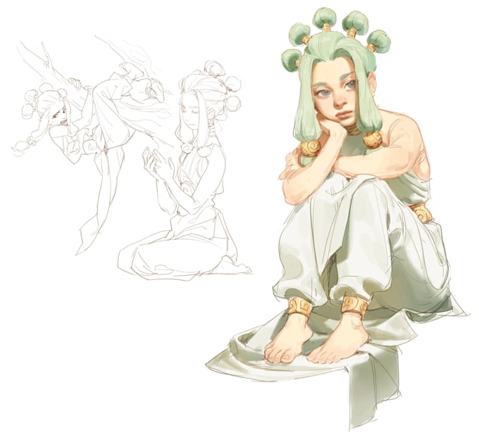 Gig Preview - Create digital fantasy character  or fantasy  illustration