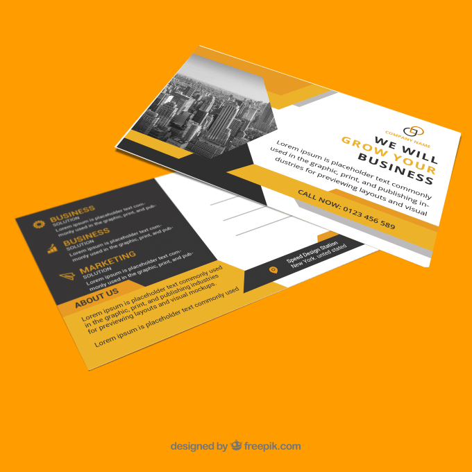 Gig Preview - Postcard design, direct mail, eddm postcard