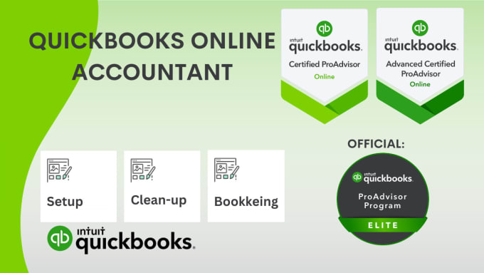 Gig Preview - Do setup, clean up, and bookkeeping in quickbooks online