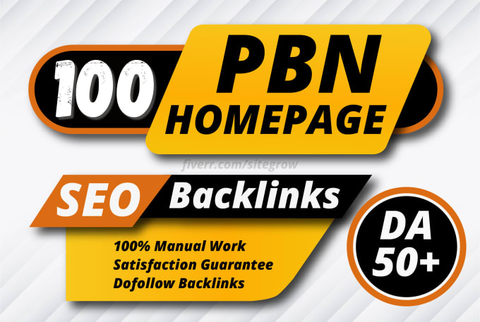 Gig Preview - 100 da50plus backlink dofollow permanent homepage SEO links