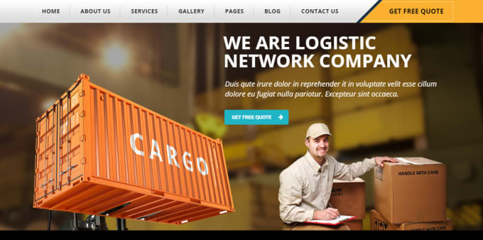 Gig Preview - Build logistics, trucking, transportation, and cargo website