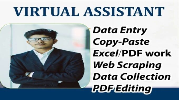 Gig Preview - Be your virtual assistant for data entry and web research