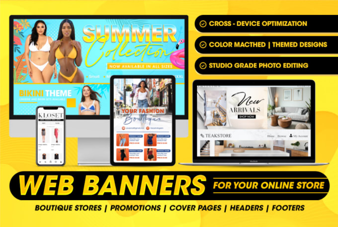 Gig Preview - Design unique web banners