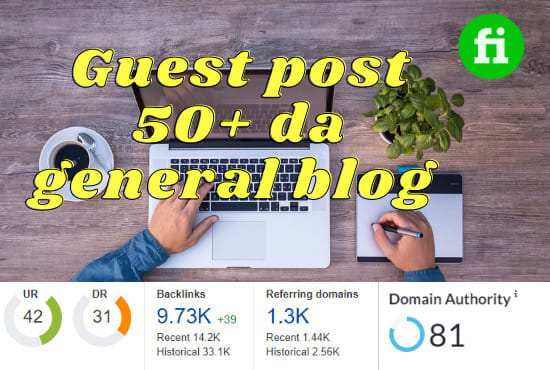 Gig Preview - Do guest post da 50 general blog