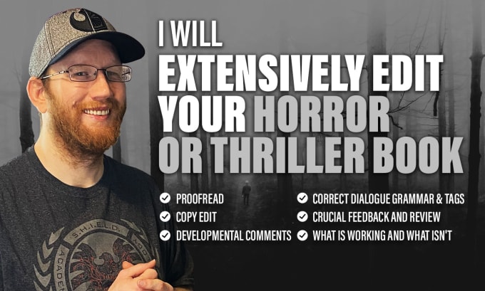 Gig Preview - Extensively edit your horror or thriller book