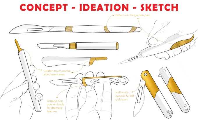 Gig Preview - Develop industrial and product design concept and sketches