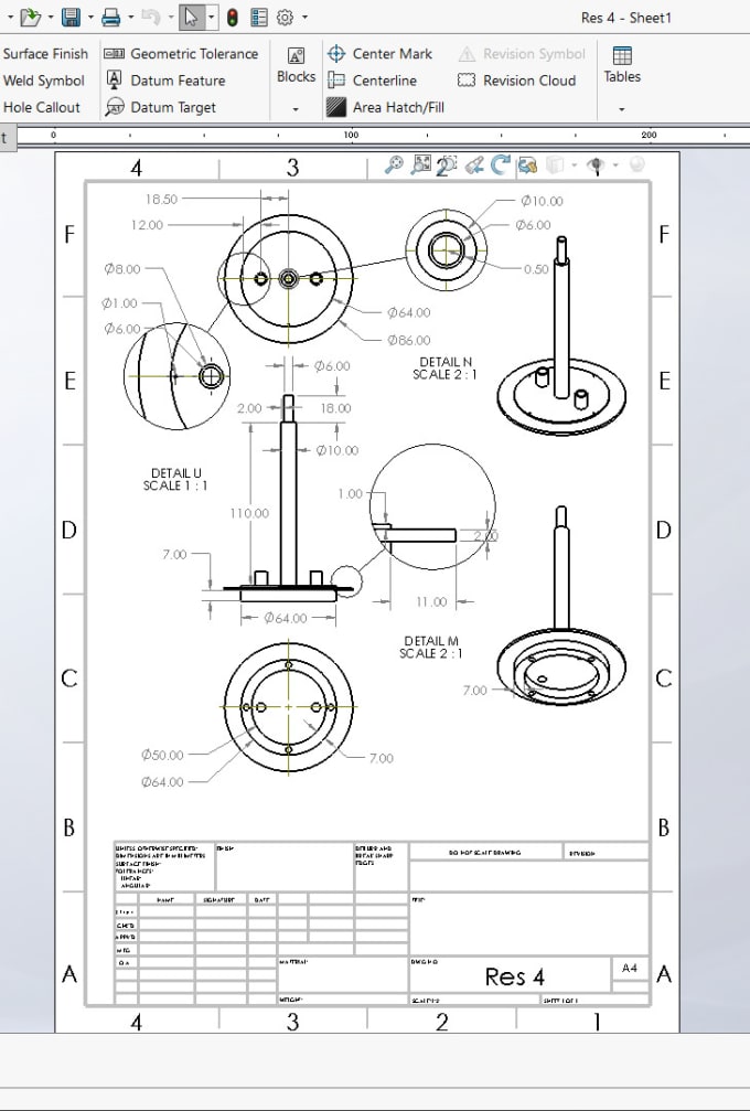 Gig Preview - Create 2d engineering drawings, mechanical drawings, technical drawings