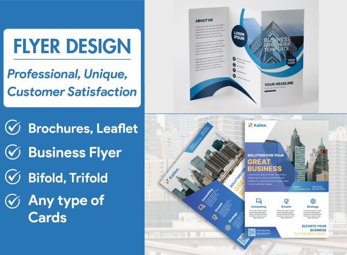 Gig Preview - Design professional quality flyers, brochures, leaflets, cards