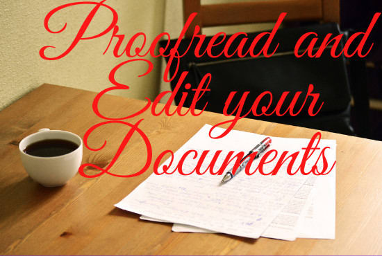 Gig Preview - Edit and proofread your documents