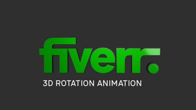 Gig Preview - Create a 3d rotating loop animation of your logo