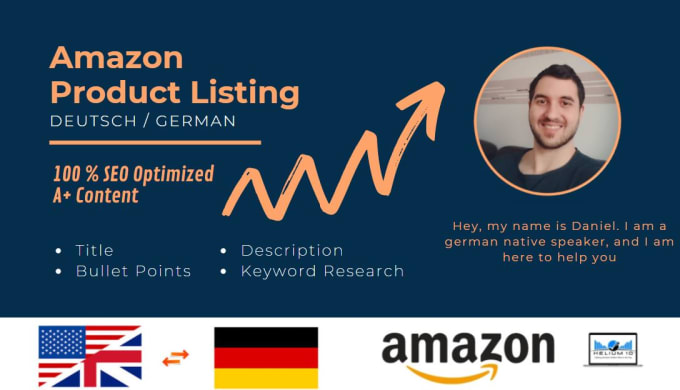 Gig Preview - Write SEO optimized german amazon listing and product description