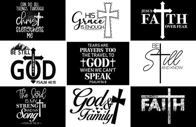 Bestseller - create an awesome bulk christian t shirt design with bible verse