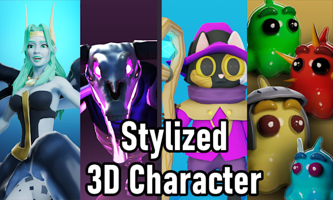 Gig Preview - Create and animate 3d character for any purpose