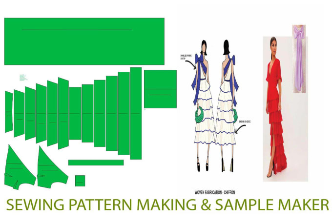 Gig Preview - Make sewing pattern for your fashion design project