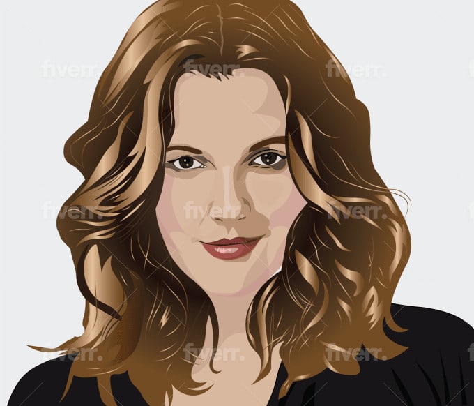 Gig Preview - Create realistic vector portrait or cartoon illustration from your photo